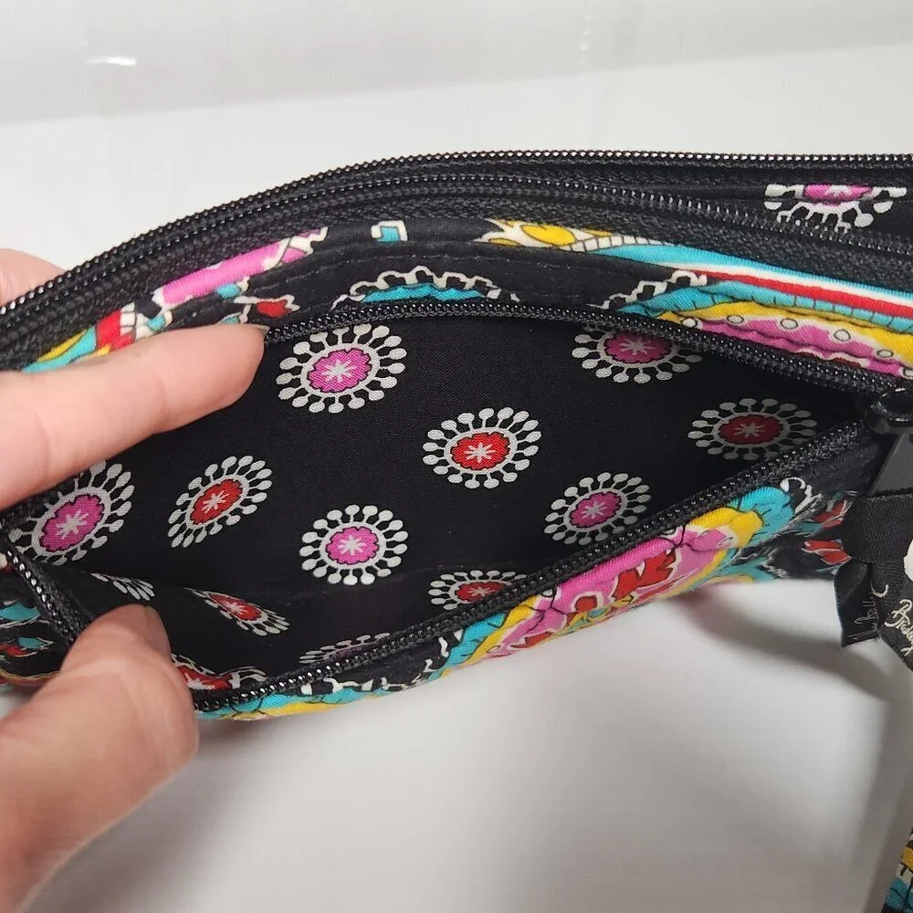 Vera Bradley Parisian Paisly and Floral Wristlet Wallet
